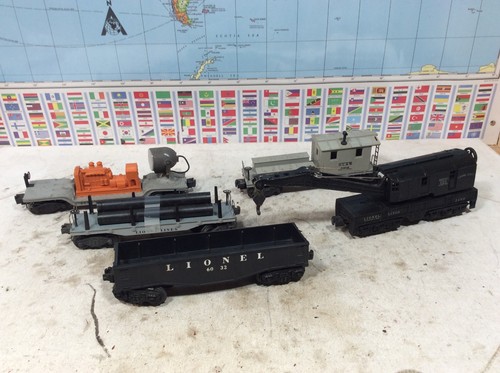 Lionel Postwar - Crane Car - SET The WORK TRAIN O Gauge / 027 - Picture 8 of 21