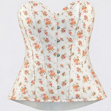 Women's Corset Story Size 12 NWT Floral Sweetheart Over Bust Corset Coquette
