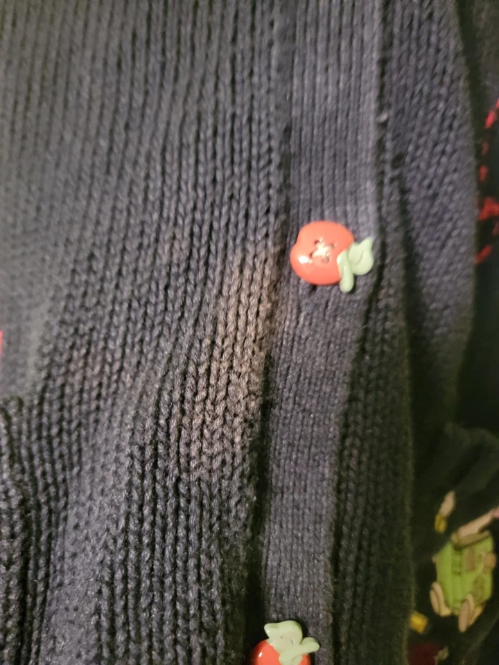 De Colección Catálogo Disney Suéter Azul Winnie the Pooh Escuela Botón Cárdigan Maestro Foto 4 de 4