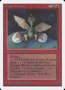 Dragon Whelp Unlimited Edition HP MTG