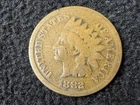 1882 Indian Head Cent - Actual Coin Shown - Free Shipping & Tracking