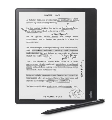 Kobo Elipsa 2E eReader 32GB 10.3
