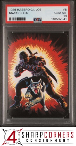 Hasbro G.I. 1986 Joe #8 Snake-Eyes PSA 10