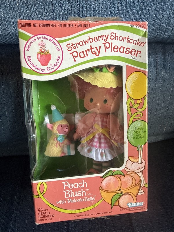 SSC Vintage Strawberry Shortcake Peach Blush Doll with Melonie Belle 1981-1983