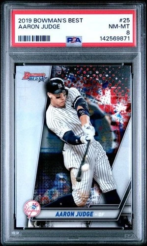 AARON JUDGE 2019 Bowman's Best #25 PSA 8 NM-MT QTY