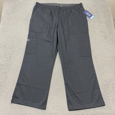 Cherokee Scrub Pants Womens XL Petite Gray Workwear Pull on Stretch 4005P NEW