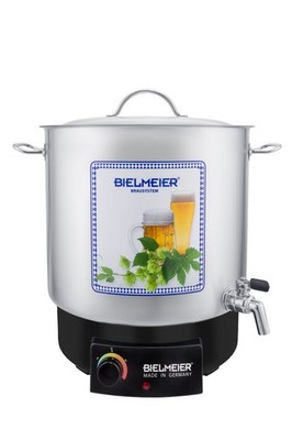 BIELMEIER Maischekessel Home Brewing 2000 Watt 29 Liter Auslaufhahn 3/4  BHG 415