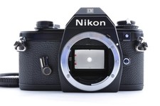 Nikon EM 35mm Camera Black Excellent Partial Working Slow Lever Battery Check NG
