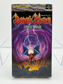 DEMON'S BLAZON / Demon's Crest Super Famicom With Box & Manual US Seller SFC1177