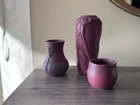 Lot Of 3 Mulberry Van Briggle Vases