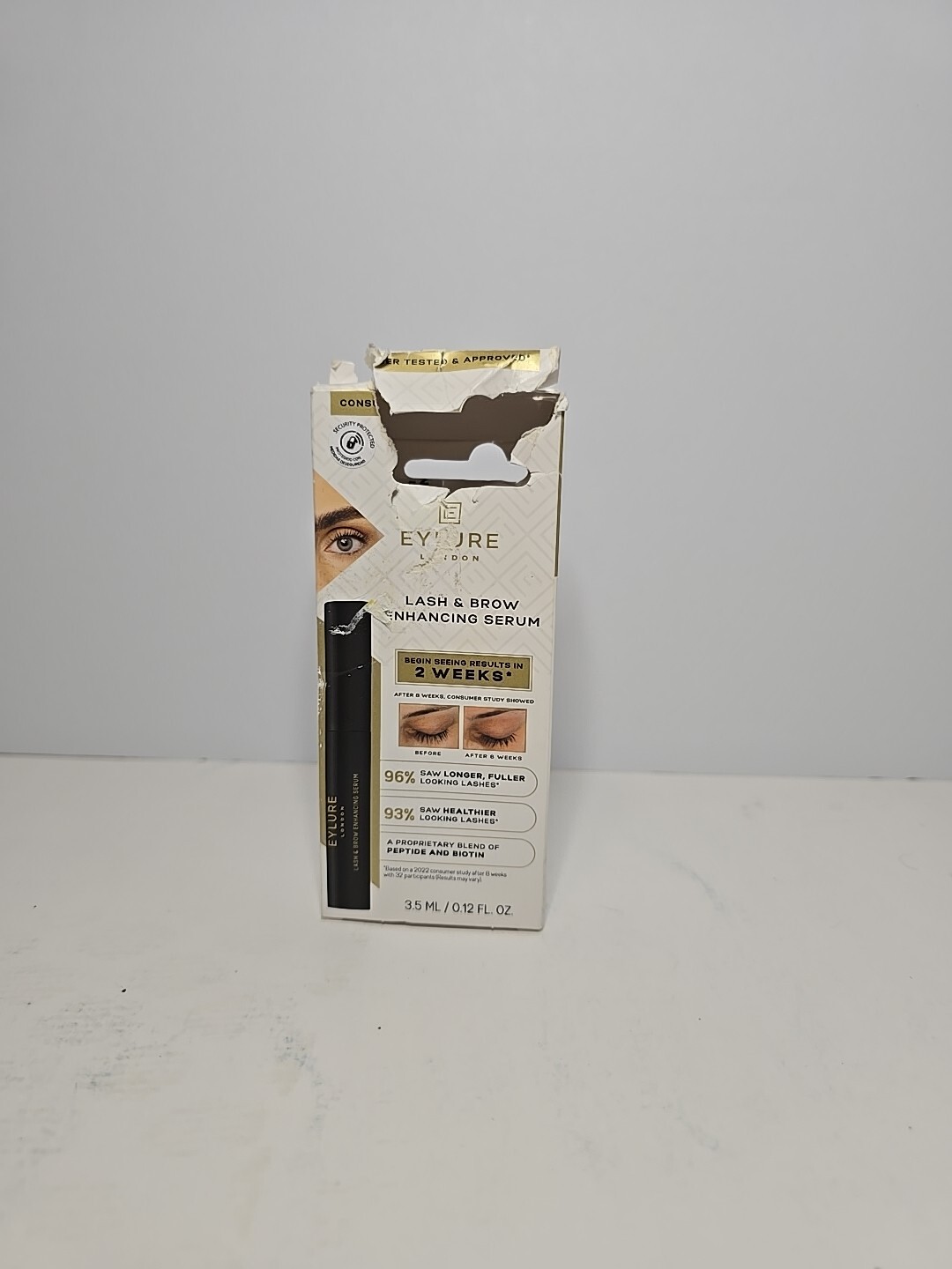 Box Damaged. NEW Eylure Lash & Brow Enhancing Serum - 0.12 fl oz Box Damaged.