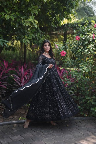 Robe Jofrati - Style Romantique - Taille 1 - Noir/gris - NEUF Sans étiquette