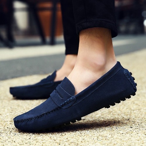 Mocassini alla moda uomo scarpe casual mocassini slip on scarpe da guida piatte - Foto 14 di 28