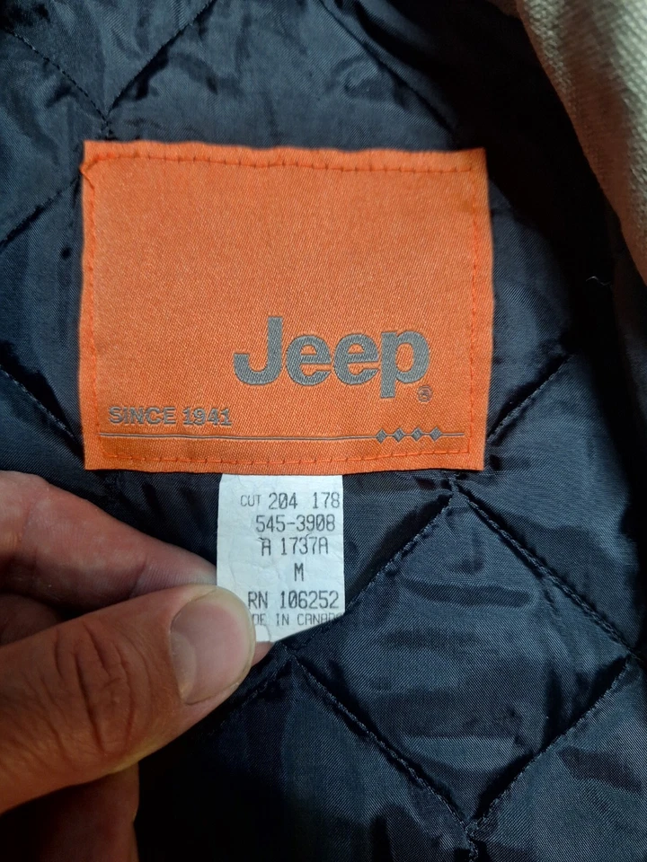 Abrigo de lona para tareas/granero marca Jeep Duck, capucha extraíble, mediano para hombre Foto 4 de 4