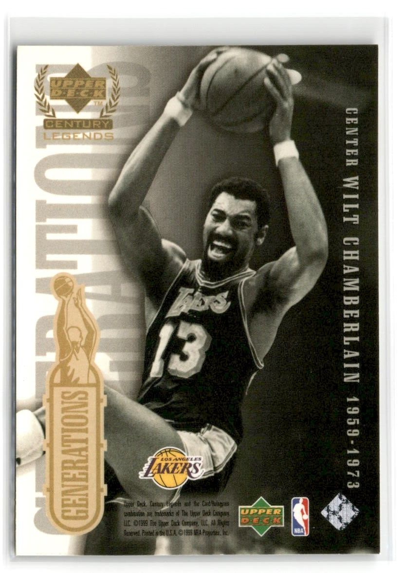 Shaquille O'Neal Wilt Chamberlain 1998-99 Upper Deck Legends