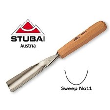551110 Stubai 10mm No11 Sweep Straight Wood Carving Gouge