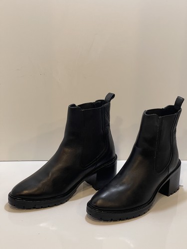 Thursday Boots Handmade Chelsea Women's BLACK Leather Ankle Boots Size 8.5 $168 - Picture 2 of 8