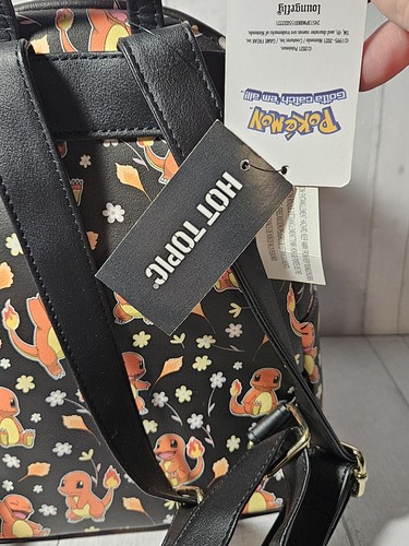 Loungefly Pokemon Charmander Daisy Mini Backpack With Tags Orange Interior - Picture 5 of 5
