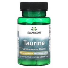 Swanson Taurine, 500mg 60 veg caps - Exp. 10/26