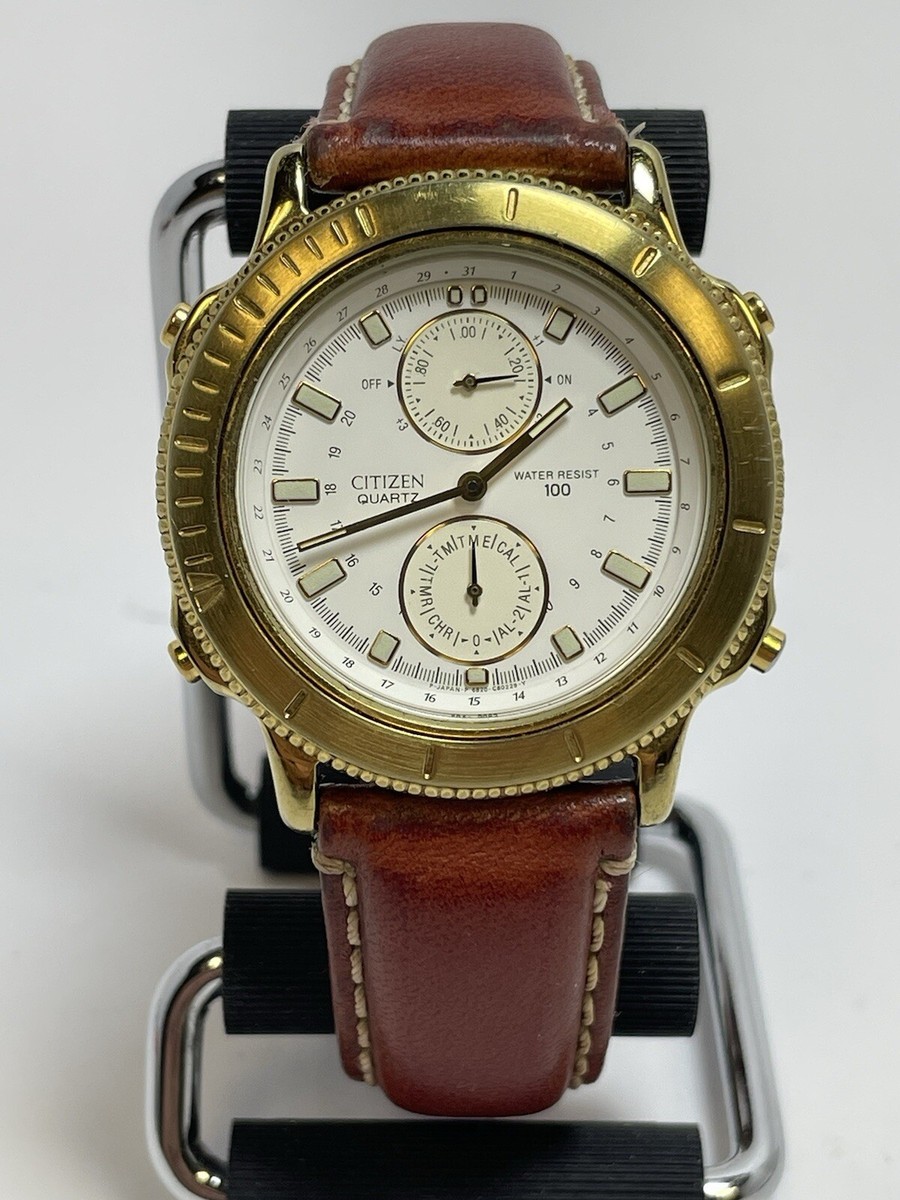 Vintage CITIZEN Quartz Watch - 6820-G80175 - 100M Water Resistant