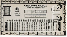 Unitrade Clearvue Perforation Gauge Measures Perfs on Paper or Off