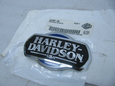 one New Harley Davidson Gas Fuel Tank Medallion Badge Emblem 62289