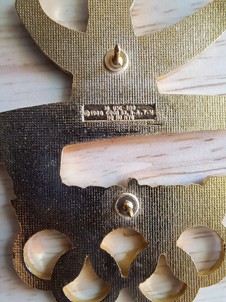 BIG 8cm Olympic Pin Badge NOC IOC BARSELONA 1992 Limited Edition Numberplat - Image 3 of 4