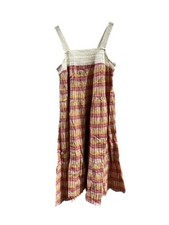 Women's Sleeveless Crochet Trim Dress - Universal Thread Striped Multicolor S
