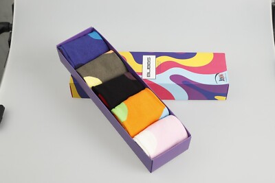 BUBBS Funny Socks - Novelty Design Cotton Socks Ankle   Fun Patterns - Pack of 5