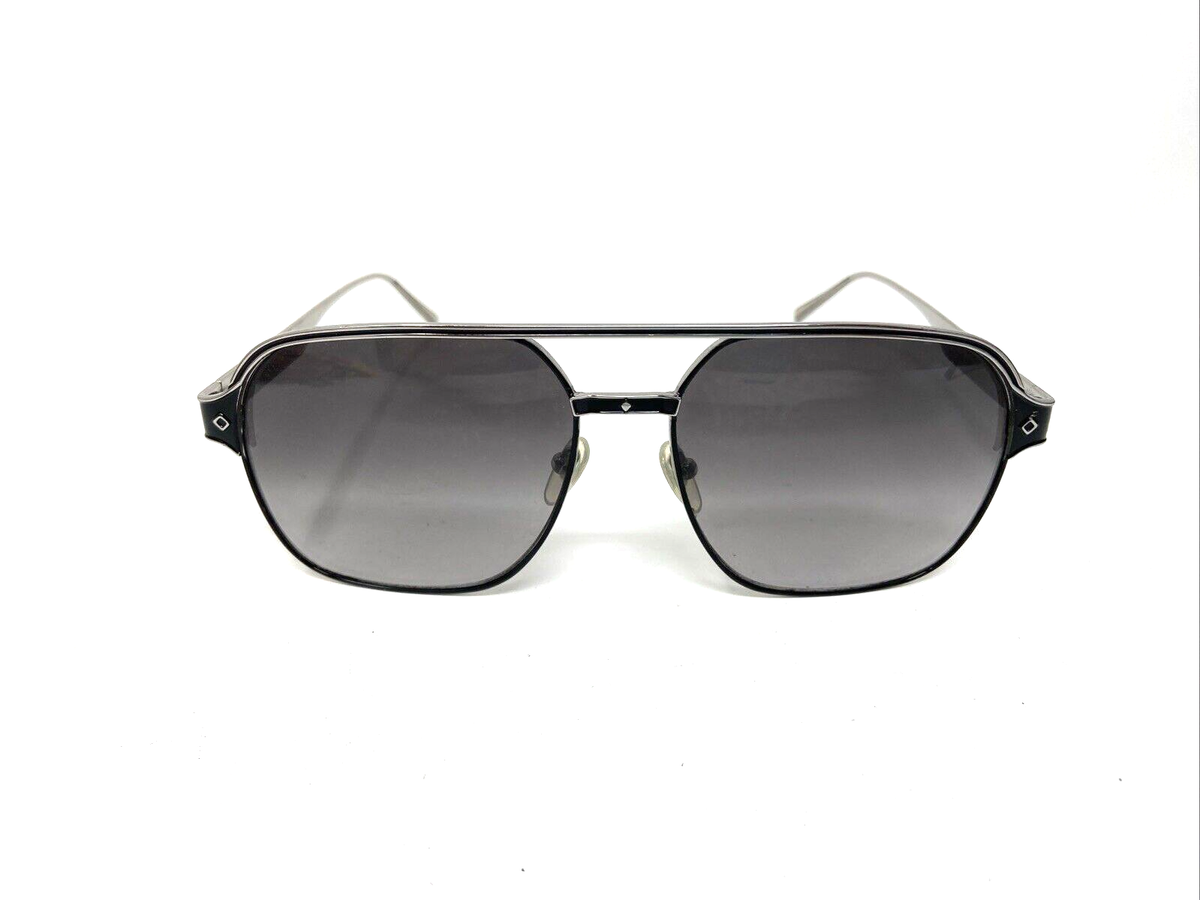 MCM Black and Gray Sunglasses MCM Worldwide Women Shiny Black Geometric Sunglasses MW0018  main image 2