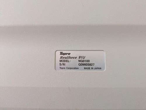 Topre Realforce 91U NG0100 White Keyboard USB wired tested Used from Japan - Picture 6 of 17