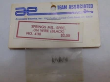 VINTAGE TEAM ASSOCIATED 4118 SPRINGS, MIL. SPEC., .014 WIRE (BLACK)