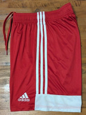 adidas DP3681 AEROREADY TASTIGO 19 SOCCER SHORTS - MEN'S Medium M Red/White EUC