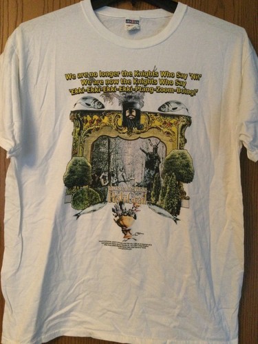Monty Python And The Holy Grail - 2013 White Shirt - L - Jerzees