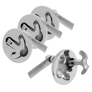4 Pcs Stainless Steel 2/" Boat Turning Lock Latch Pull Lift Ring Handle Latch
