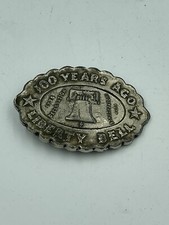 Vintage Liberty Bell Belt Buckle 100 Years of Liberty 1984