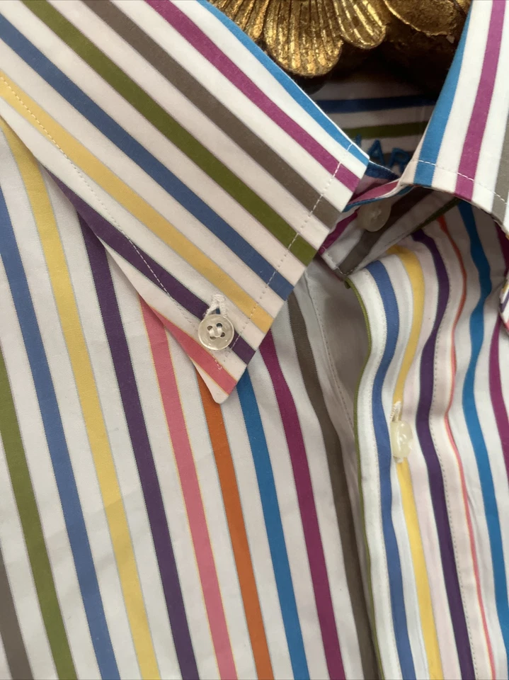 OLD MONEY Paul & Shark Royal Yacht Club Vintage Yachting Preppy Shirt Mens 44 - Image 3 of 4