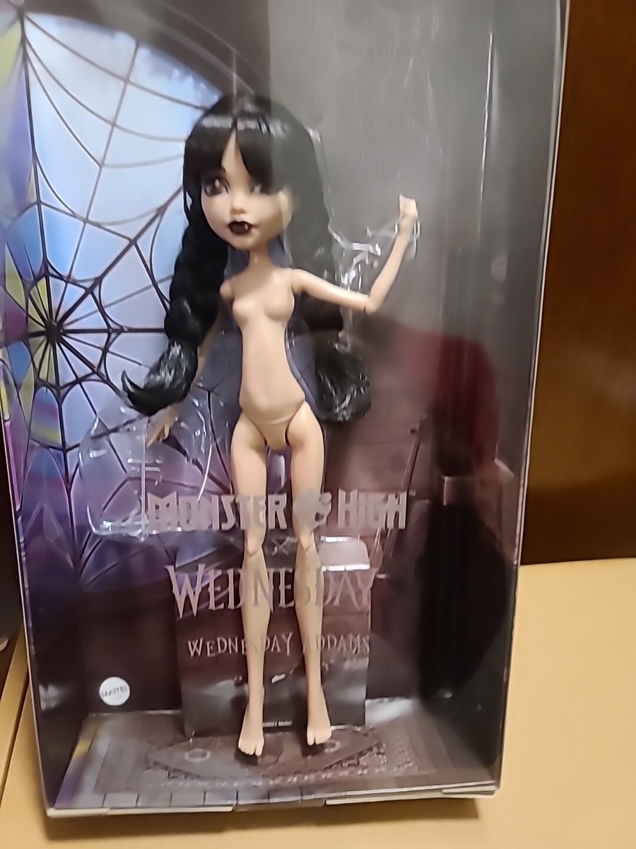 MONSTER HIGH WEDNESDAY ADDAMS NUDE DOLL WITH STAND NETFLIX NEW SHIPPER  MATTEL | eBay