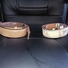 cinture uomo in pelle pitonata e a macchie