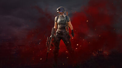Anime PUBG Video Games Simple Background Helmet  Gaming Mat Desk 8560