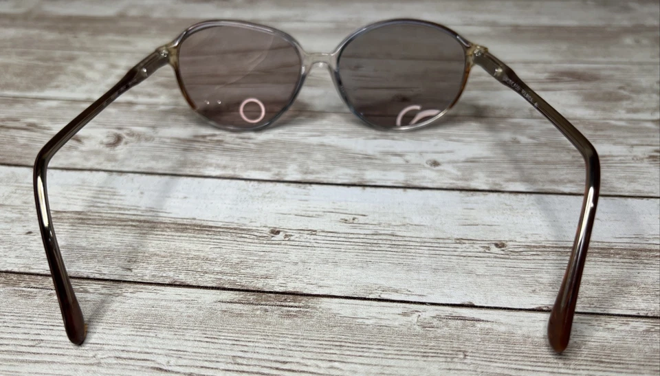 Monturas de gafas Luxottica Rolanda SOLO 140 marrones hechas en Italia Foto 4 de 4