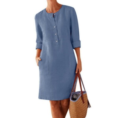 chinese dress ladies Linen Tunic 'Yvette', Plus Size Tunic main image 0