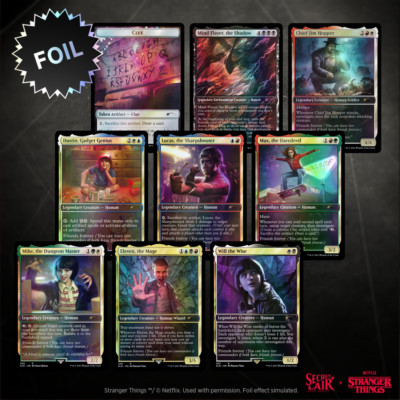 Magic the Gathering (MTG) Secret Lair x Stranger Things (Foil) | eBay