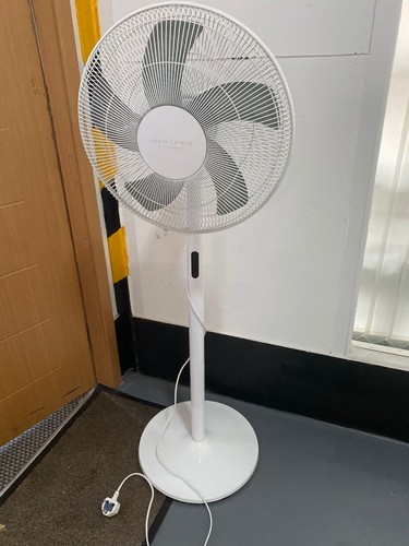 John Lewis 2-in-1 Fan, 16 inch, White desk and pedestal with remote - Picture 7 of 7