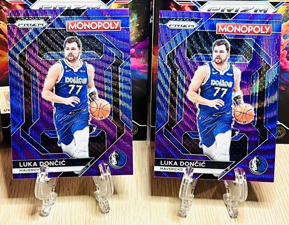 2023-24 Panini Prizm NBA Monopoly Luka Doncic Purple Wave x2 No 