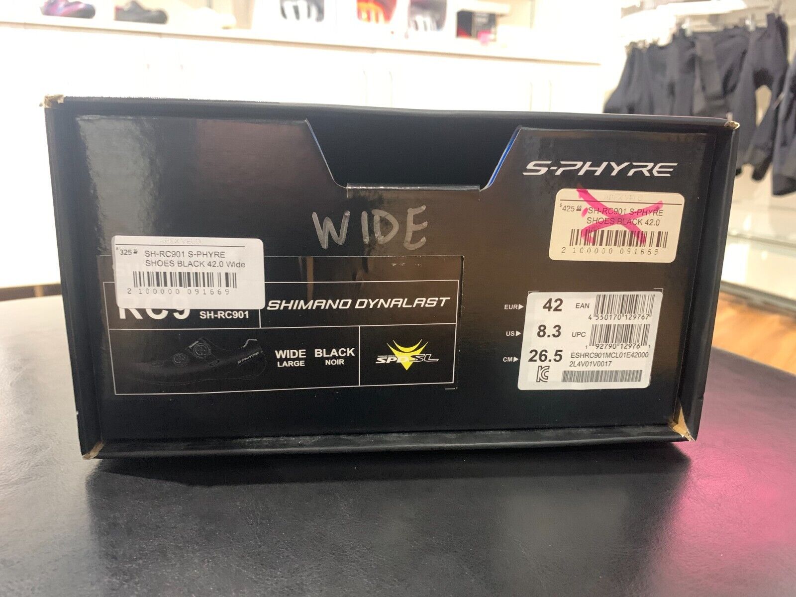 SHIMANO S-Phyre RC9 SH-RC901 SPD-SL BLACK Carbon Road Shoes SHIMANO S-Phyre RC9 SH-RC901 SPD-SL BLACK Carbon Road Shoes