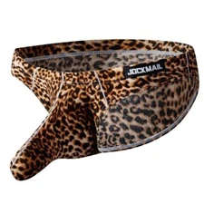 JOCKMAIL Men leopard snake print Underwear Boxer Briefs Pouch Low Rise Jockstrap