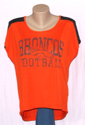 Majestic Denver Broncos Womens Play For Me T-Shirt SMALL - NFL