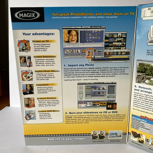 Magix Photostory 4 On CD & DVD Perfect Slideshows In 3 Easy Steps - Picture 2 of 10