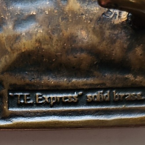 1975 Tech-Ether Guild Solid Brass Belt Buckle T.E… - image 4